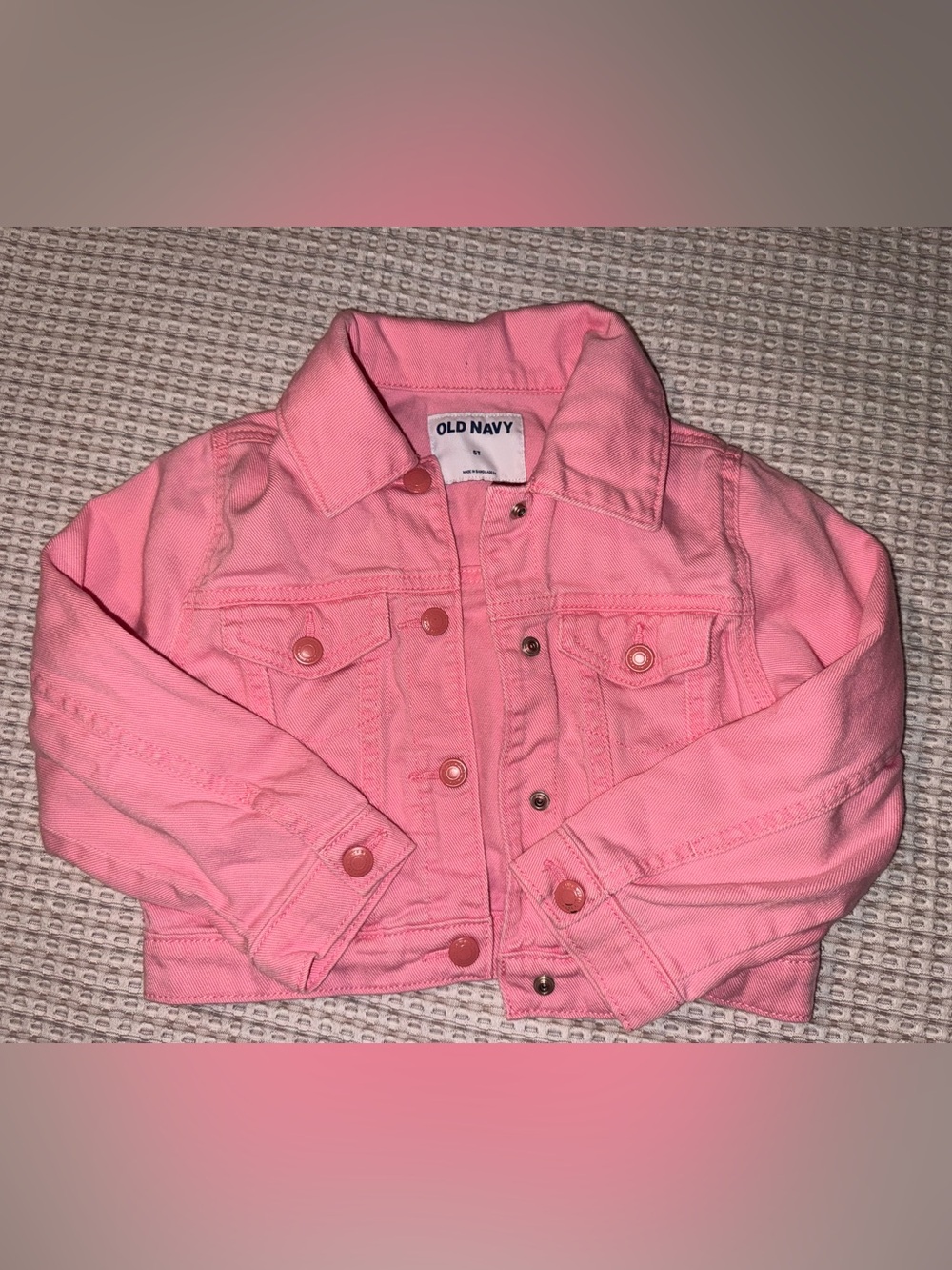 Old Navy Girls Pink Denim Jacket
